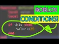 ROBLOX CODING TUTORIAL CONDITIONS IF STATEMENTS