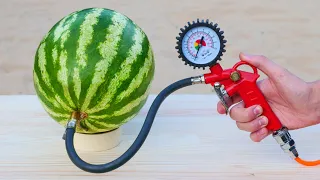 Watermelon vs Air Compressor