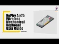 NuPhy Air75 Keyboard Wireless Pairing Guide