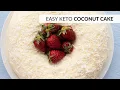 Light and Fluffy KETO COCONUT CAKE - Like biting into a sugar-free coconut cloud