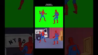 Spider-Man 1967 Double Identity Pointing Meme Green Screen