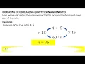 Mathematics Grade 8 increasing or decreasing ratios - Lesson 9 recommended for accounting students