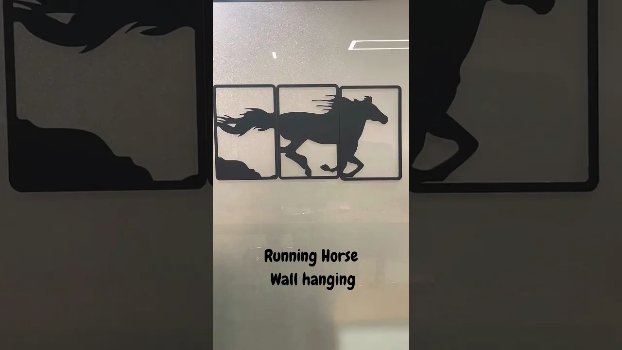 Running Horse Wall Art, 3 pcs set