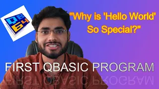 First Program Hello World QBASIC Tutorial - 4 Qbasic Full Course