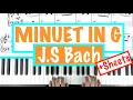 Download Lagu How to play MINUET IN G - J.S Bach (Petzold) Sheet Music Piano Tutorial