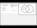 Math 118 7 4 Mathematical Explorations Tutorial Venn Diagrams