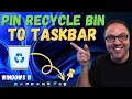 How To Pin Recycle Bin to Taskbar Windows 11