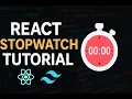 Making a Stopwatch using React JS and Tailwind CSS Small Simple Project Bangla
