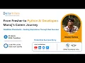 From Fresher to Python AI Developer - Manoj s Career Journey