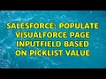 Salesforce Populate Visualforce page inputfield based on picklist value