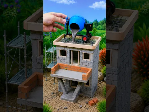 How to Build a 2-Story Mini House with a Pool & Working Water System