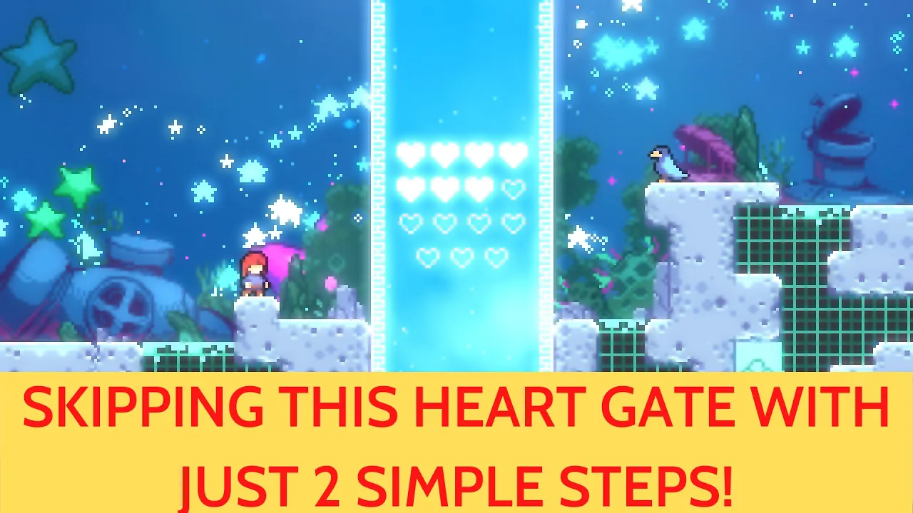 Celeste - How To Skip Heart Gate in Chapter 9: Farewell (2-step process)