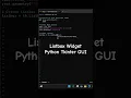 Listbox Widget Multiple Selections Tkinter GUI