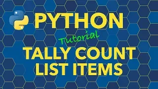 Python Tally Count of List Items Using Collections Counter