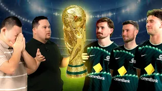 Sean and Marley fire up the Australian soccer team!