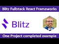 Blitz Fullstack React Framework with project example