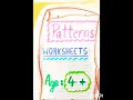 Age 4 Patterns worksheet Subscribe us and get free printable PDF of worksheets