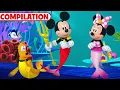 Download Lagu Mickey and Friends Play Mermaids 🐚 | Mickey Mouse Funhouse | Compilation | @disneyjr