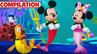 mickey and friends play mermaids mickey mouse funhouse compilation disneyjr