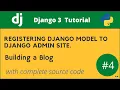 Registering Django 3 models in Django 3 admin
