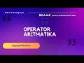 Topik 3 Operator Aritmatika dalam bahasa pemrograman Python