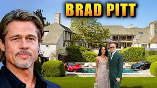 The Lifestyle of Brad Pitt 2026 House Tour New Girlfriend 6 Children Cars Net Worth