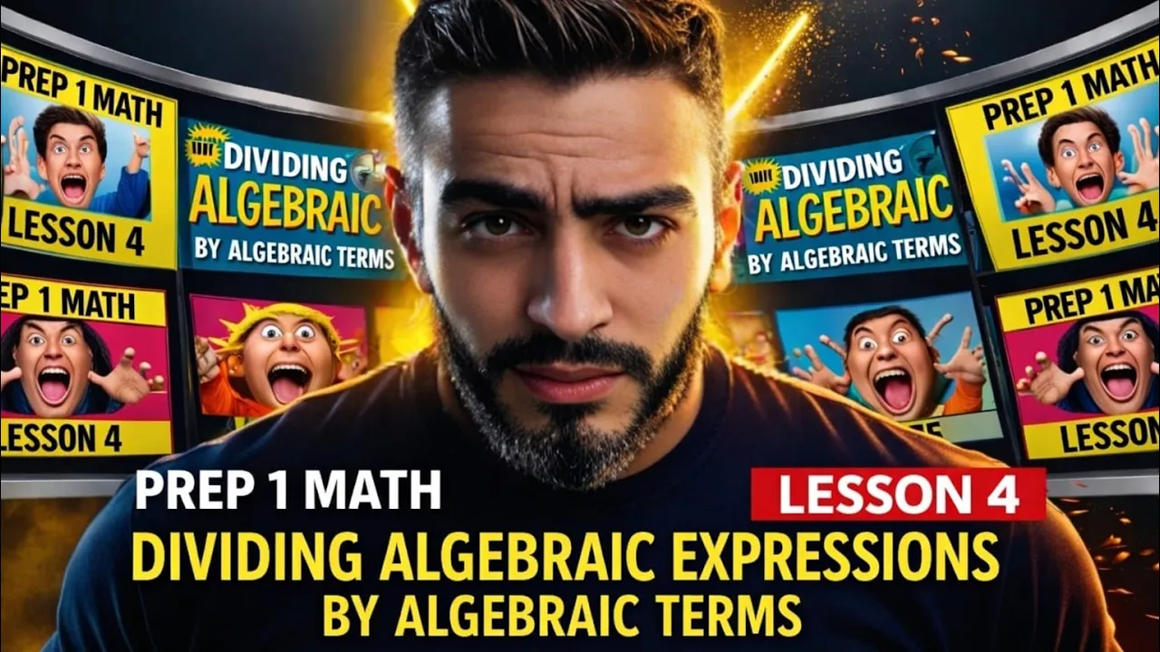 🔥Math Prep 1 Unit 2 Lesson 4 | Dividing Algebraic Expression by Algebraic Term  أولي اعدادي