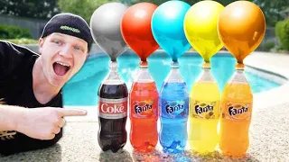 Download 500 WATER BALLOONS vs COKE AND MENTOS EXPLODING! MP3