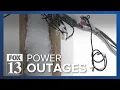 Power outages continue following storm with heavy dense snow