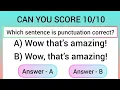 Mixed English Grammar Quiz Can You Score punctuation marks Quiz English Practice With Quiz
