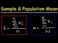 Sample Mean and Population Mean - Statistics