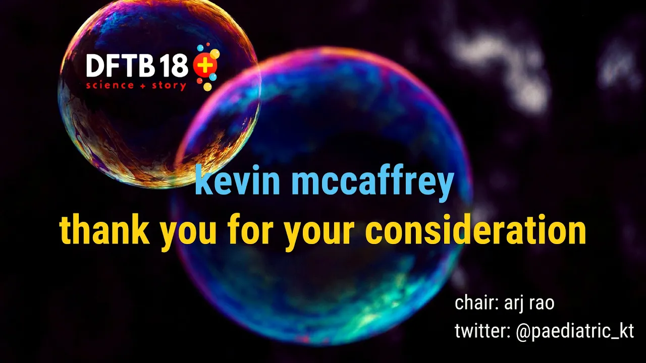 Kevin McCaffrey:  Cognitive biases at DFTB18