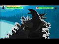 Download Lagu [DC2] Heisei Godzilla vs Final Wars Godzilla | ANIMATION with healthbars