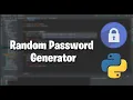 How to make a random password generator with python Beginners