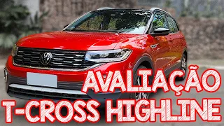 Avaliação Volkswagen T-Cross Highline 1.4 2022 - GRANDE, COMPLETO E ACABAMENTO DE GOL!