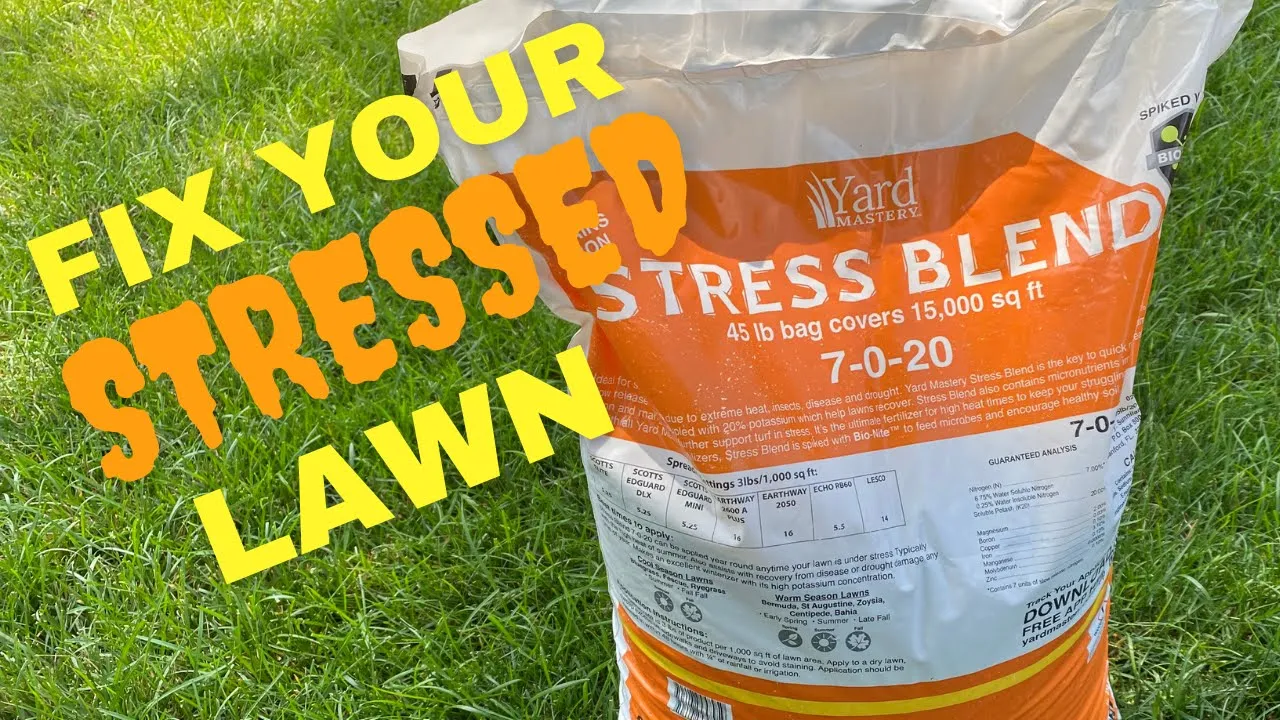 7-0-20 STRESS BLEND FERTILIZER | Potassium To Fix Your Stressed Lawn|