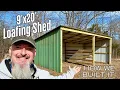Building a 9 x20 Loafing Shed Run In Shed Animal Shelter