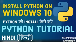 HINDI Python Tutorial for Beginners 2 - Python Install Install Python on Windows 10