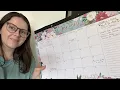 Hadley Designs Large Teacher Desk Calendar 2026-2027 - Desktop Calendar 2026 18-Month Academic Desk