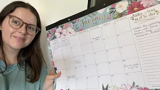 Hadley Designs Large Teacher Desk Calendar 2026-2027 - Desktop Calendar 2026 18-Month Academic Desk