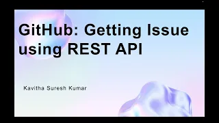 GitHub Getting Issue using REST API