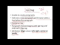 HTML P Tag Malayalam HTML Lecture 10