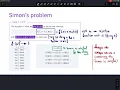 Lecture 19 Simon s problem