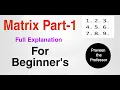 matrix part 1 in python for beginners