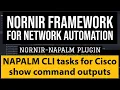 Nornir Network Automation Framework Tutorial nornir-napalm plugin NAPALM CLI tasks for show commands