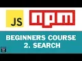 JavaScript NPM For Beginners Tutorial 2 Search For Packages