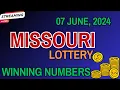 Missouri Midday Lottery Results For - 07 Jun 2024
