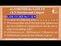 GATE CS 2021 Set 1 Q 9 Consider the following array Which algorithm out of the following options