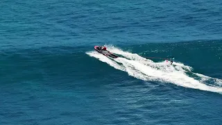 Fun Uluwatu tow in surfing
