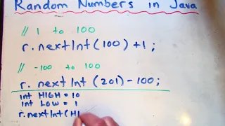 Java - Random Numbers